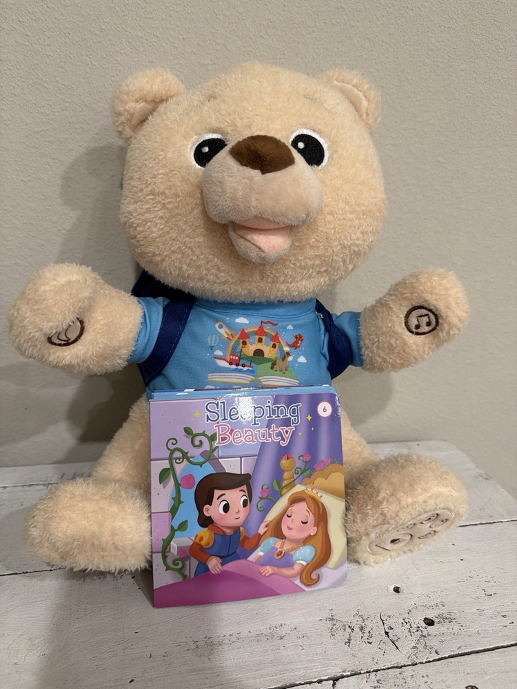 Spark create Imagine Interactive Learning Plush Bear Sings 6 Songs 8 Storybooks