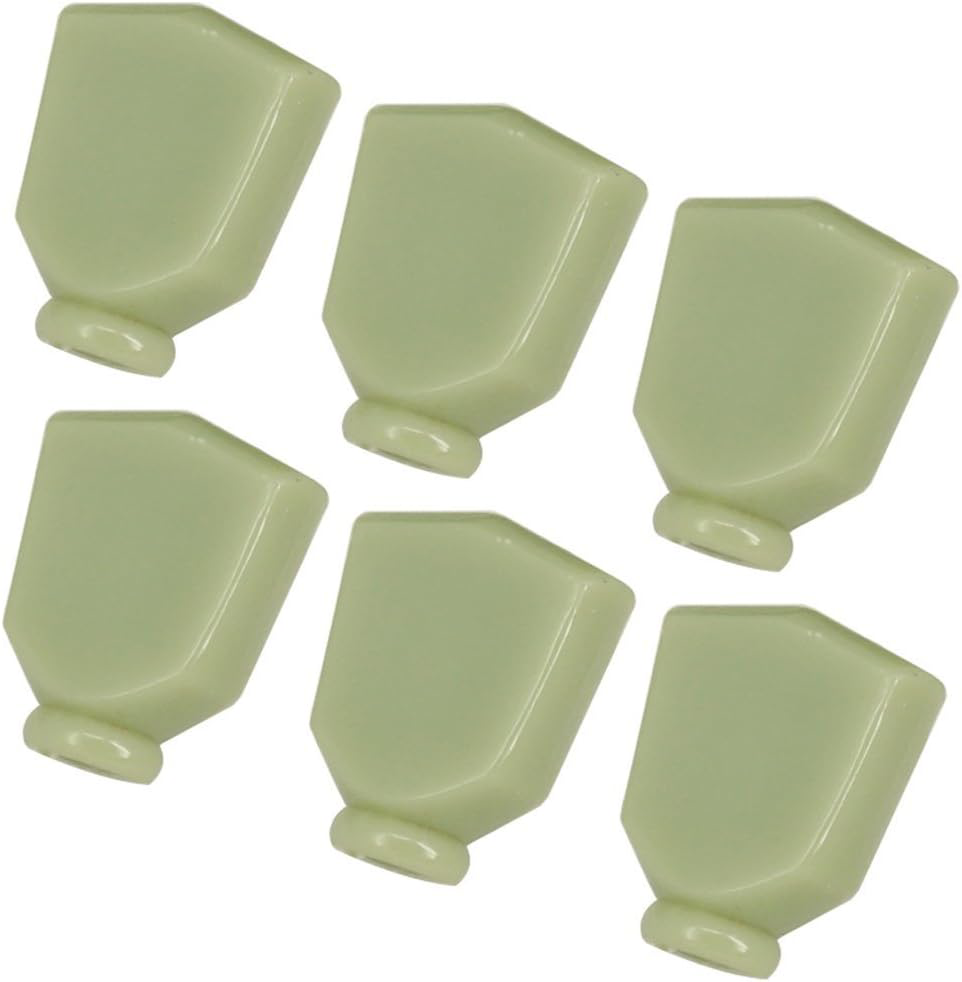 Light Green Guitar Tuning Key Buttons Replacement Pack of 6 for Machine Heads