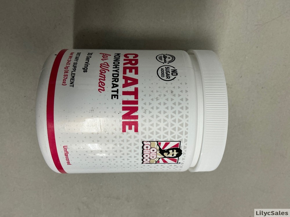 Old School Creatine Monohydrate Powder for Women 30 servings