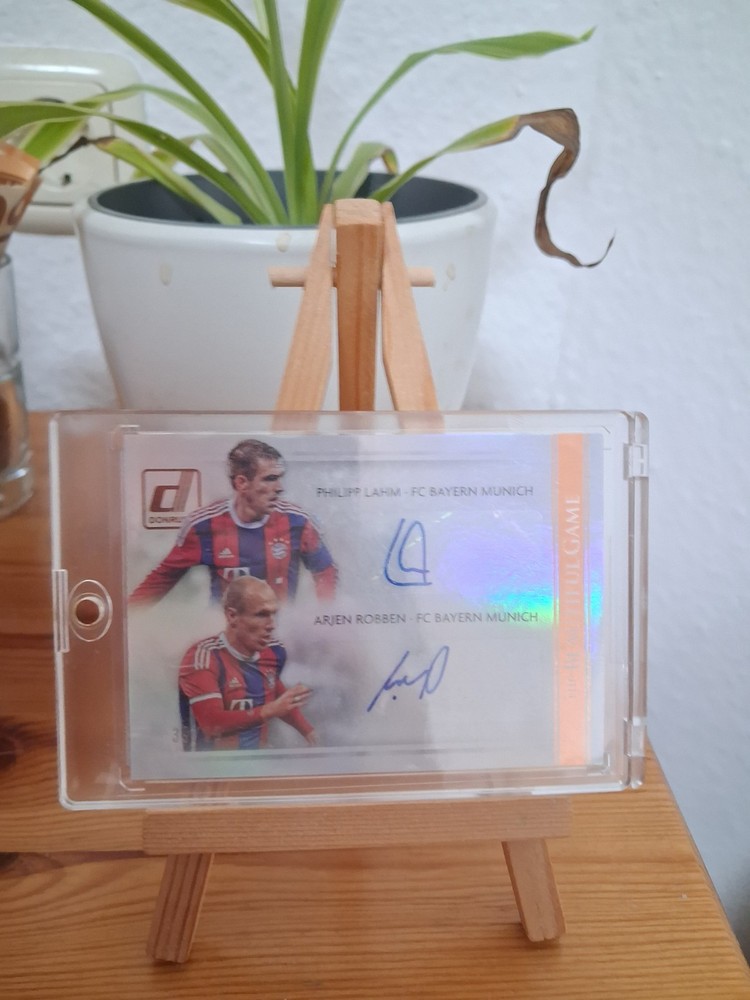 2015 Panini Donruss Soccer Arjen Robben / Philipp Lahm /65 Dual Auto