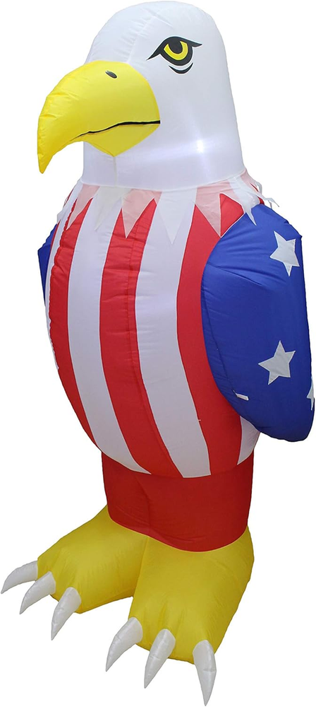 6 Foot Tall Patriotic Independence Day 4Th of July Inflatable American Bald Eagl