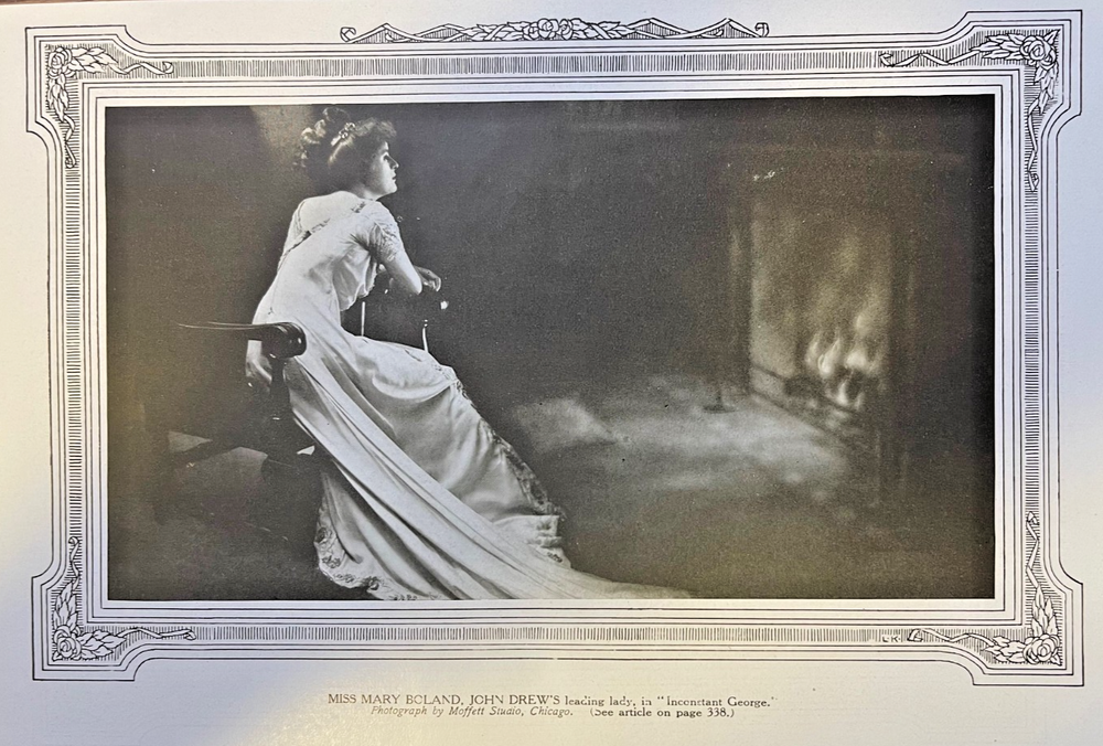 1910 Vintage Magazine Illustration Actress Mary Boland