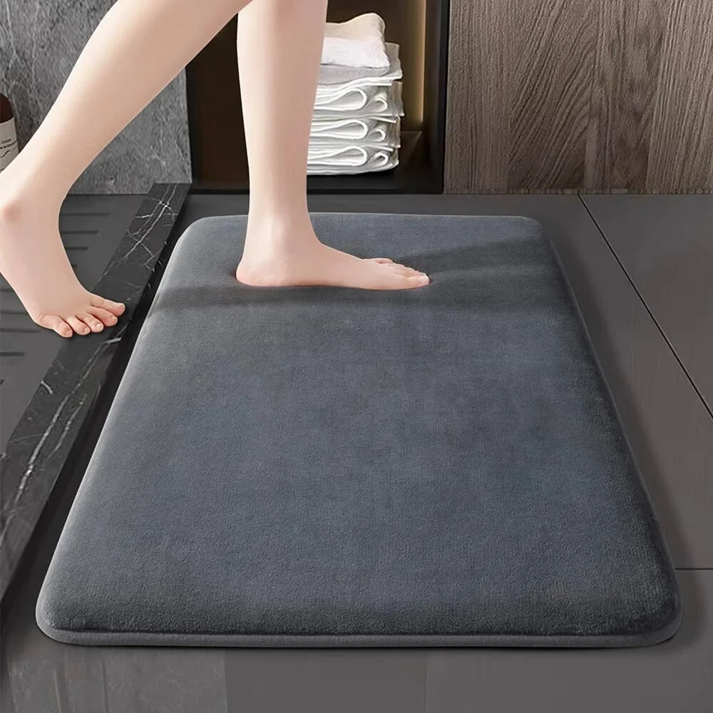 Super Soft Memory Foam Bath Mat with Ultra Absorbent Non-Slip Design