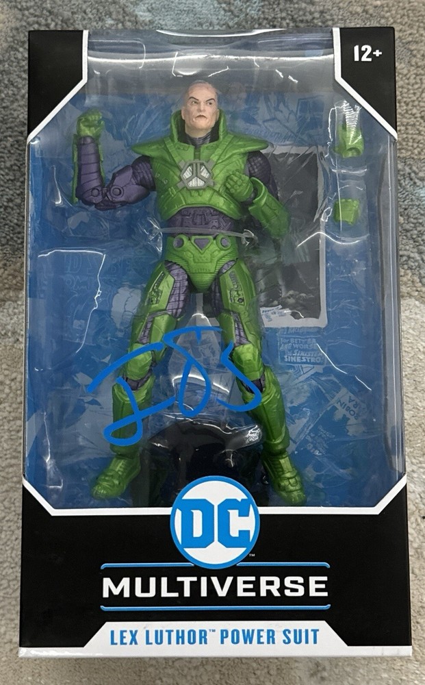 JESSE EISENBERG SIGNED LEX LUTHER ACTION FIGURE - BECKETT COA