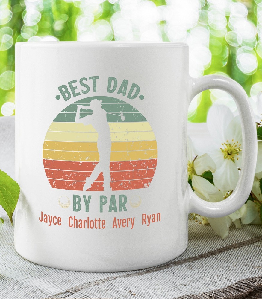 Best Dad By Par Coffee Mug Fathers Day Giftsbest Selling Itemspersonalized