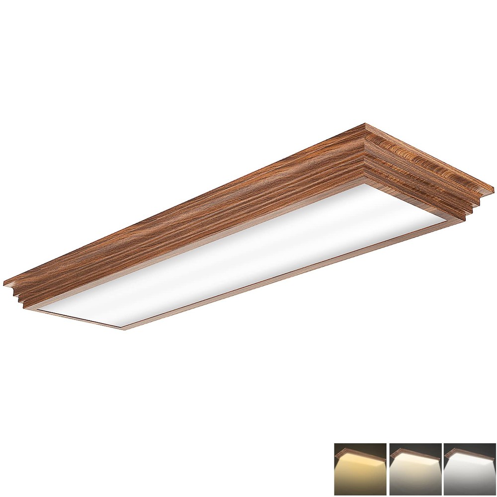 2FT LED Light Fixture with 3000K/4000K/5000K CCT Selectable, 2 Foot LED Kitch...