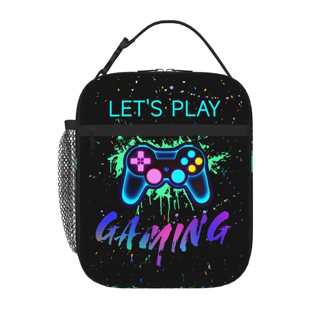 Insulated Kids Lunch Box with Thermal Game Controller Design - Waterproof Mini Cooler Bag