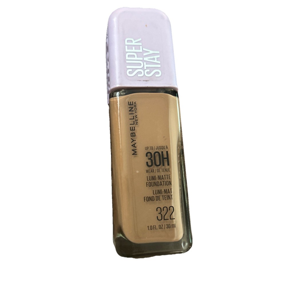 Maybelline Super Stay Lumi-Matte Foundation in 322 for a flawless radiant matte finish
