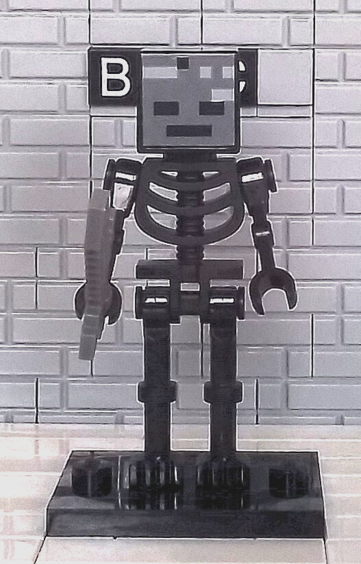 LEGO Minecraft 21266 Wither Skeleton - Straight Arms Minifigure!