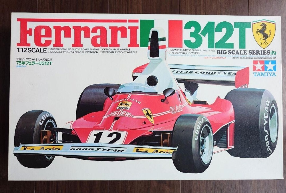 TAMIYA 1/12 FERRARI 312T F1 Racing Car Plastic Model Kit Big Scale Series 17 JP