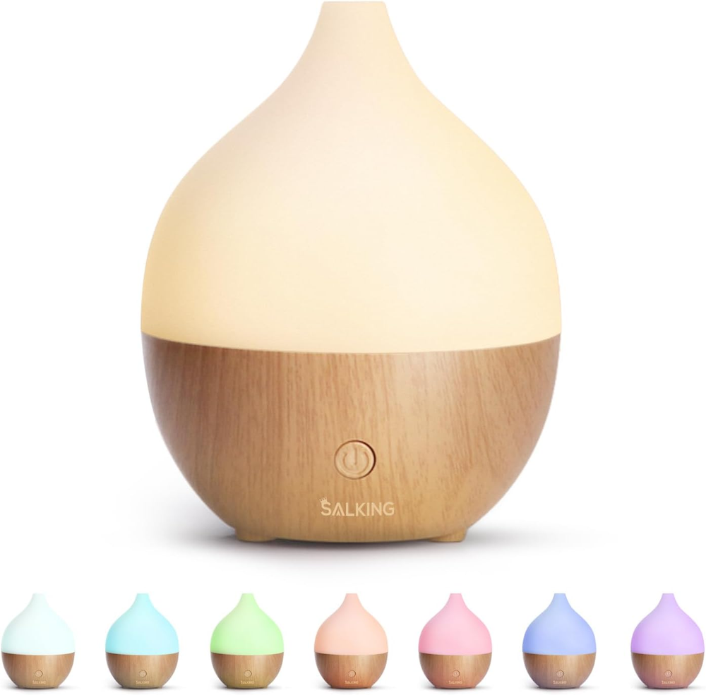 100ml Essential Oil Diffuser, Ultrasonic Aromatherapy Humidifier with Auto Shut-