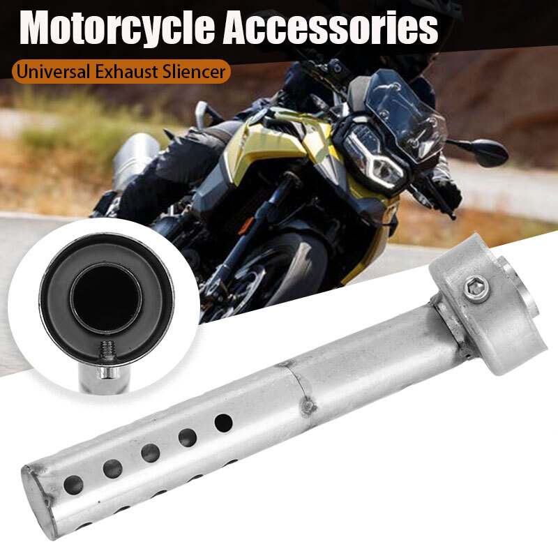 48mm Motorcycle Angled Exhaust Muffler Insert Baffle Can Bend DB Killer Silencer
