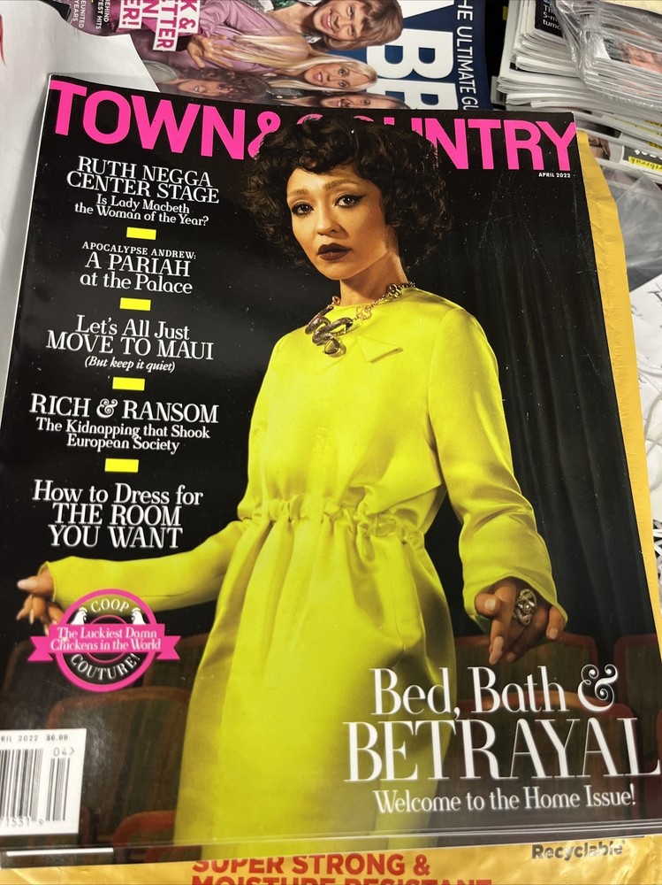Town & Country Magazine, Bed, Bath & Betrayal  Home Issue. April, 2022. T-263