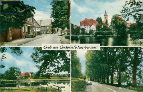 Postcard Grohnde Weserbergland Main Street (No.835)