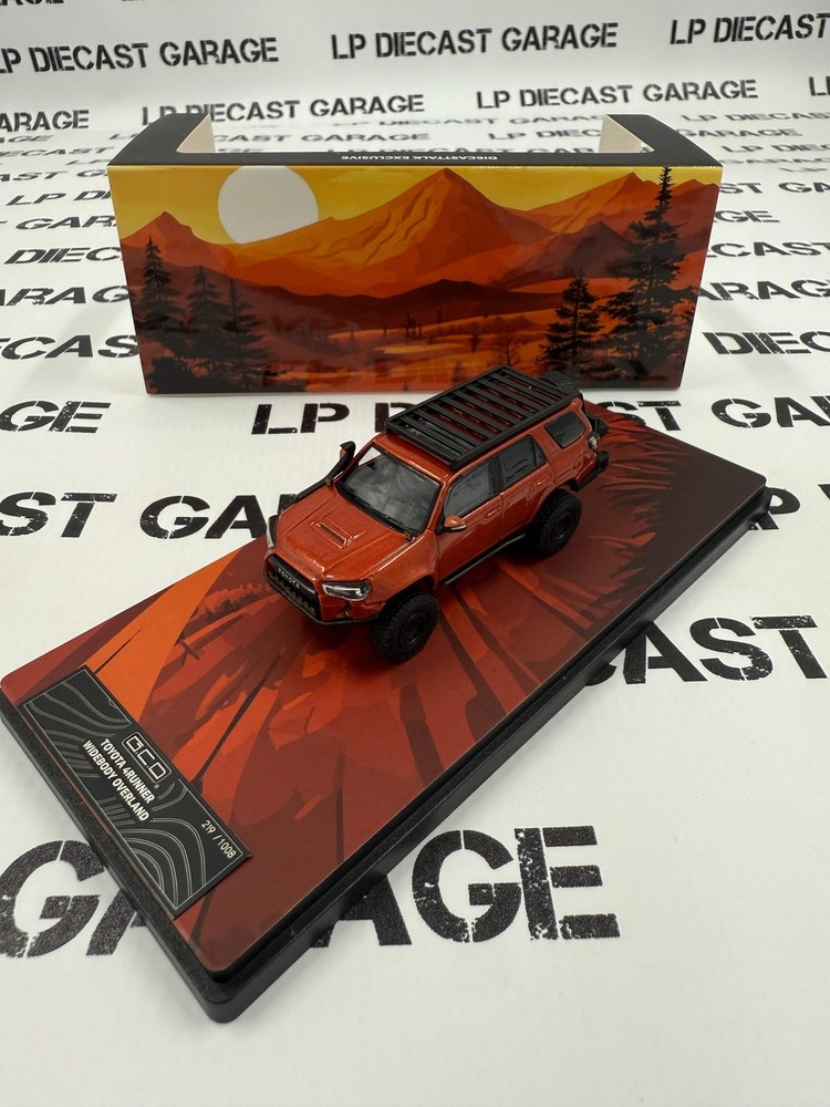 GCD Toyota 4Runner Inferno Orange Clean Version 1:64 Diecast DiecastTalk Exclusi