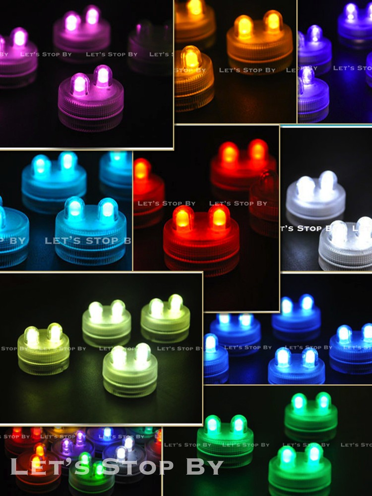 LED Bright Dual Floral Tea Submersible Light Floralyte Party Wedding Centerpiece