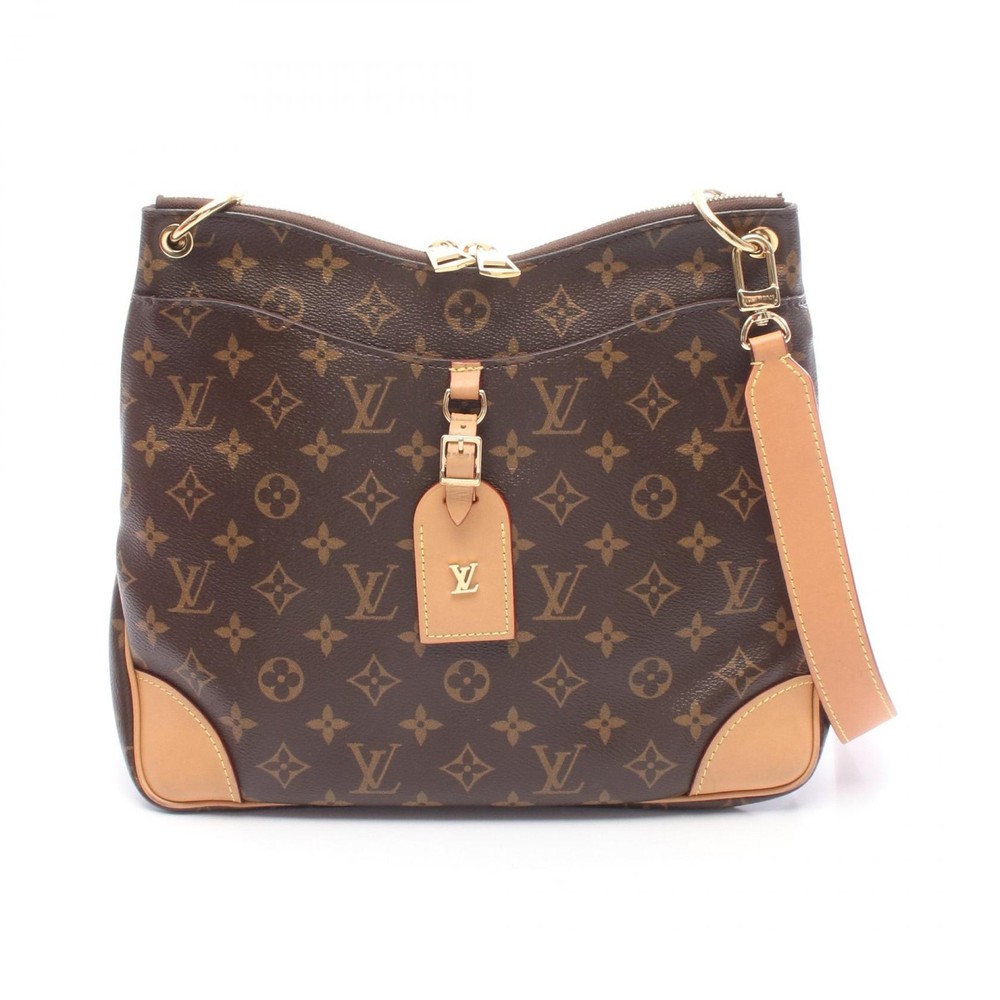 LOUIS VUITTON Odeon NM MM Shoulder Bag M45355 Monogram canvas Brown Used Women