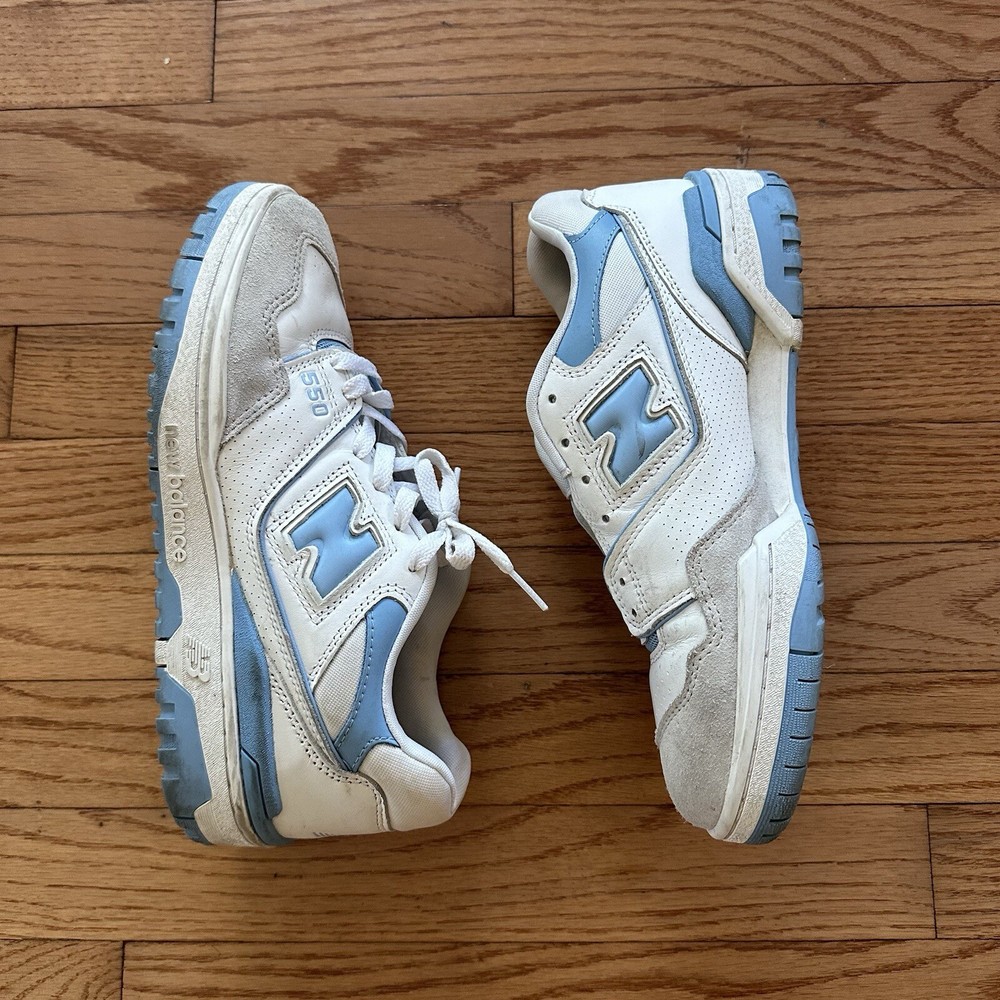 New Balance 550 Blue Haze Athletic Sneakers Shoes Sz 8 White BB550LSB