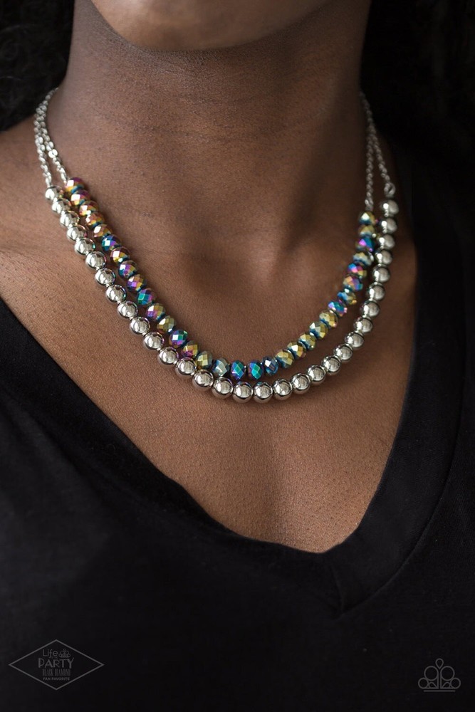 New Paparazzi Jewelry- Color Of The Day Necklace-Multicolor