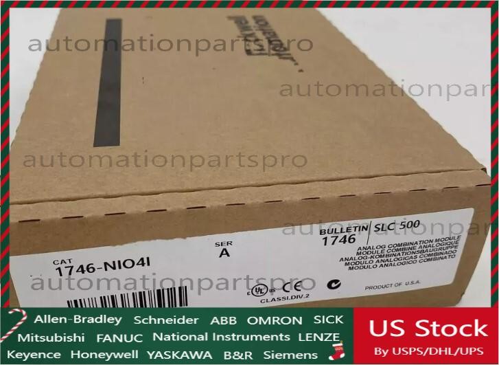 New Sealed AB 1746-NIO4I SLC 500 Analog Output Module 1746NIO4I
