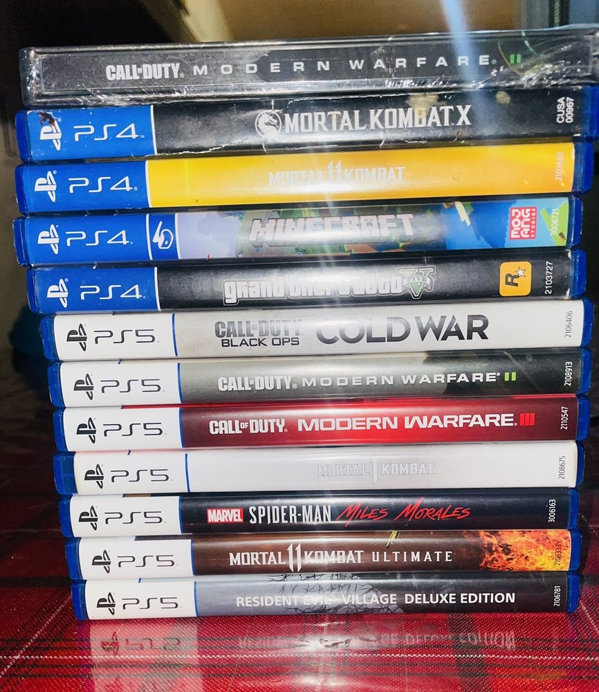Lot of 7 PS5 Games and 4 PS4 Games All Tested and Working