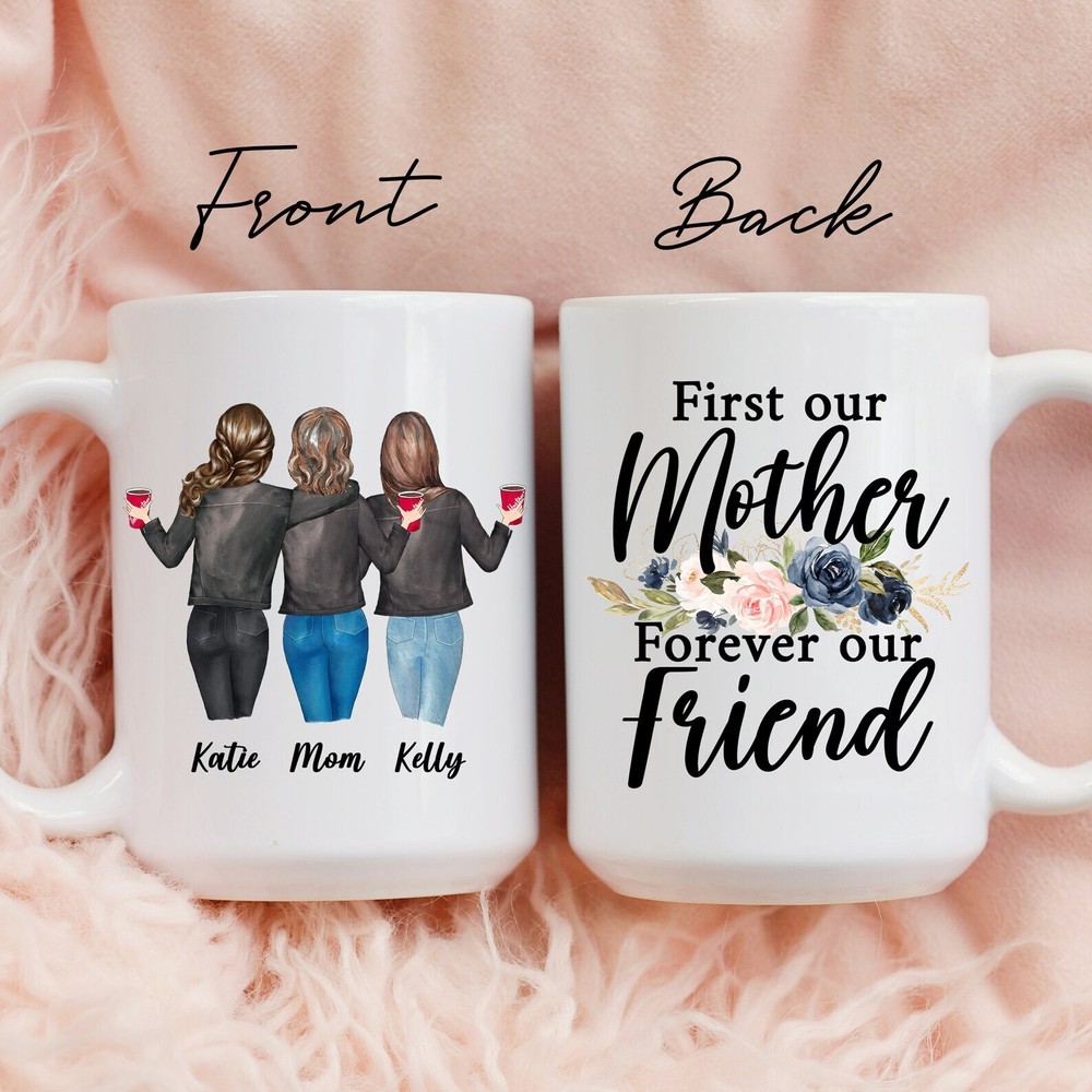 Gift For Mom From Daughters Personalized Mother's Day Gift Custom Coffee Mug