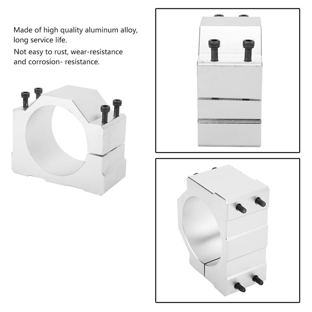80mm CNC Clamp Mounting Bracket Shaft Spindle Motor Mount Base Holder Support