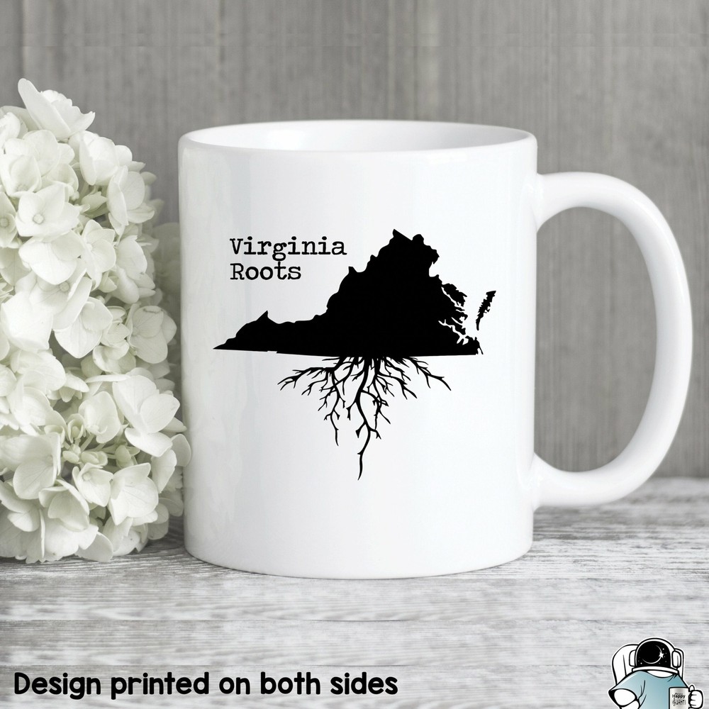 Virginia Mug Virginia Gift Virginia Map Virginia Coffee Mug Va State Mug