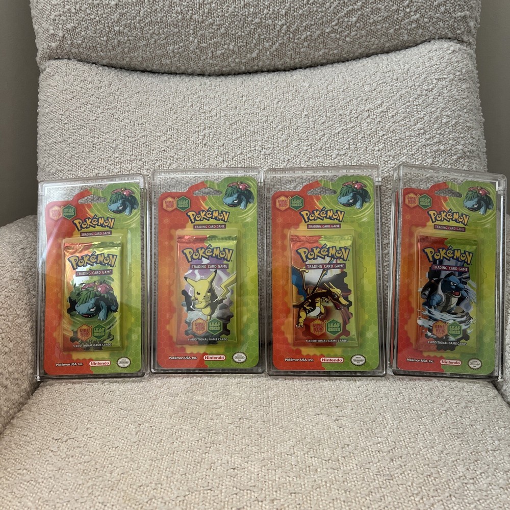 Pokemon EX Fire Red Leaf Green Full Art Set Blister Booster Pack Sealed