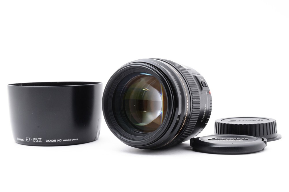 Canon EF 85mm F1.8 USM Lens with Hood ET-65 III Exc+++ Japan Import #729