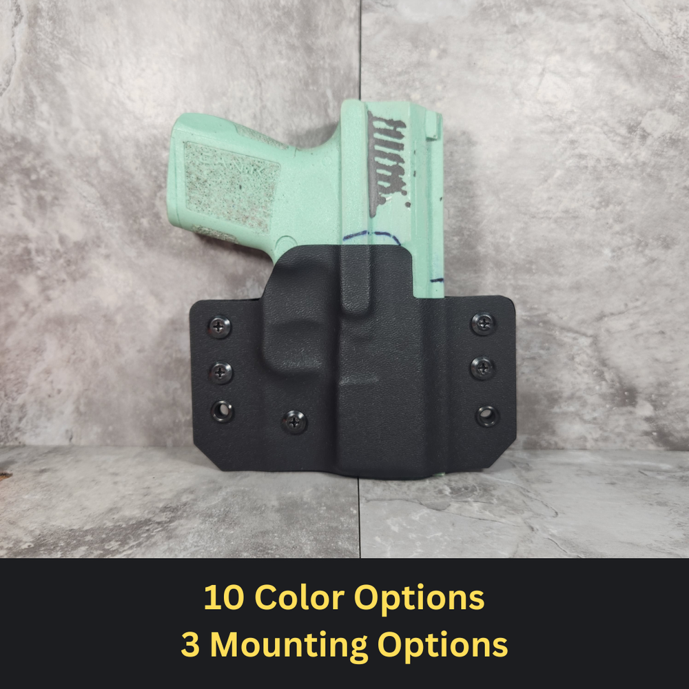 Taurus G3C OWB holster 3 mounting options.