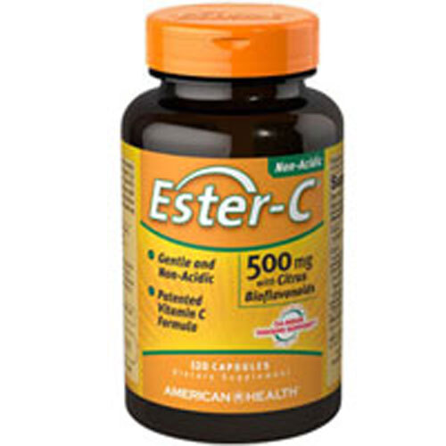 Ester-C Vitamin C with Citrus Bioflavonoids 120 Capsules 500mg Boost Immunity  