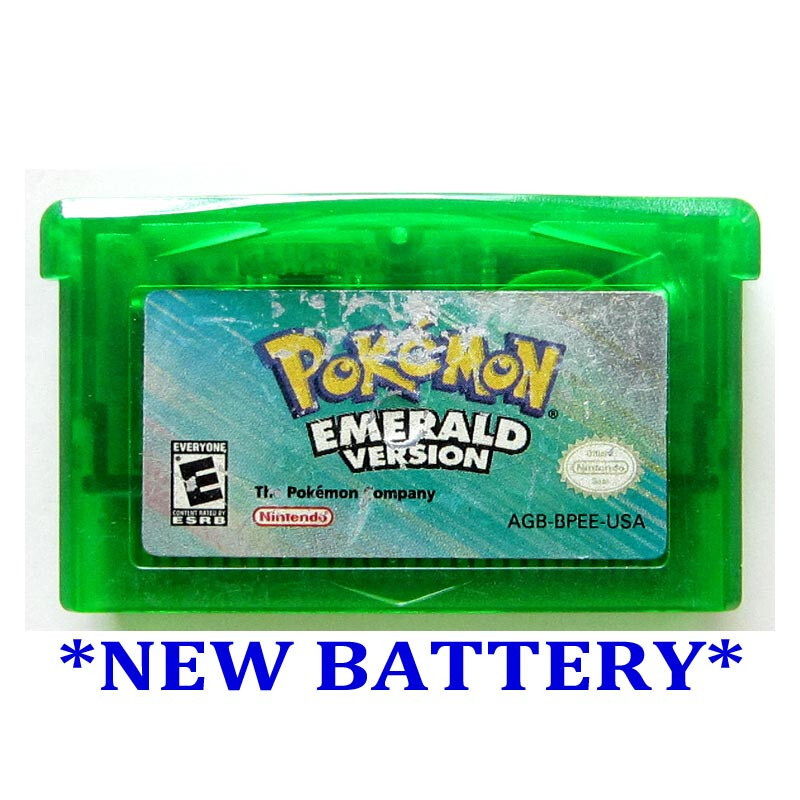 Pokemon Emerald Version * New Battery * (Game Boy Advance Gameboy) * AUTHENTIC *