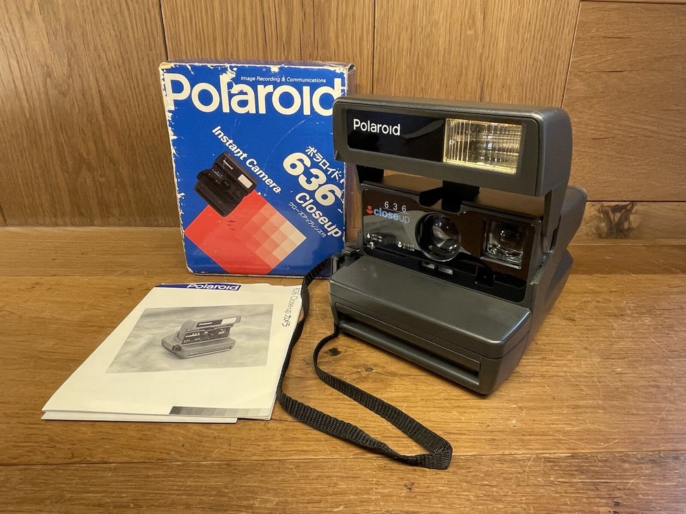 Tested Unused Box Polaroid 636 Close Up Instant Film Camera Japan