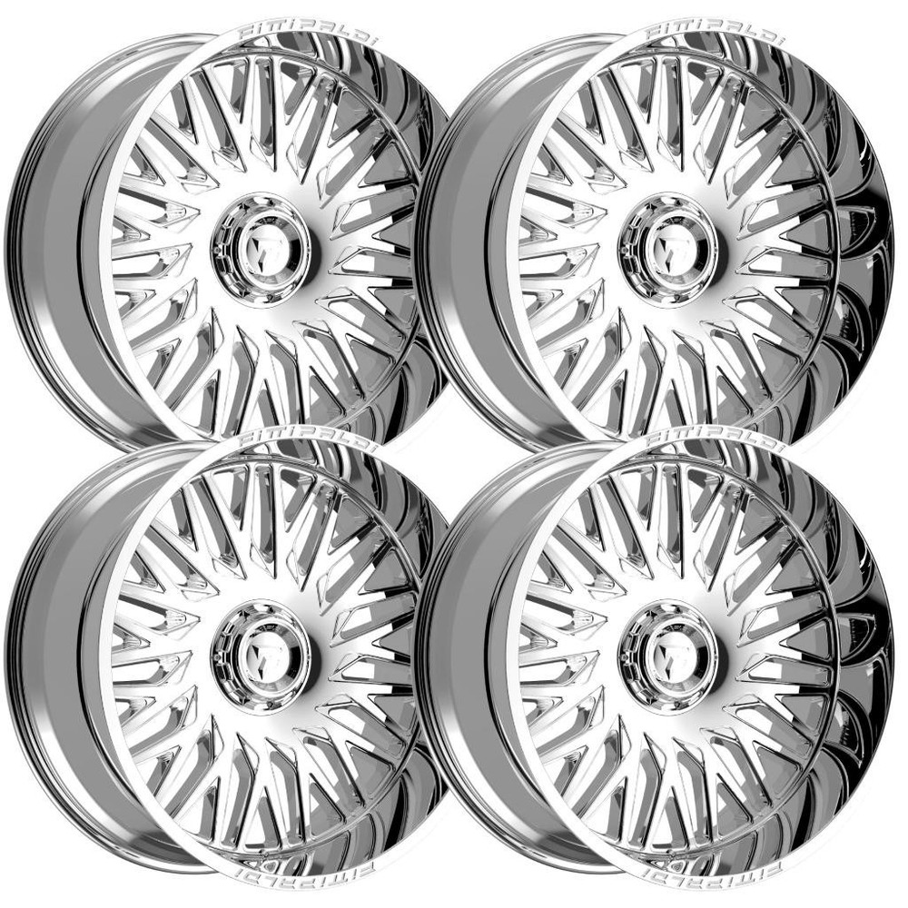 (Set-4) Fittipaldi FA07MC 26X12 6X135/6x139.7 -44mm PVD Wheels Rims 26 Inch