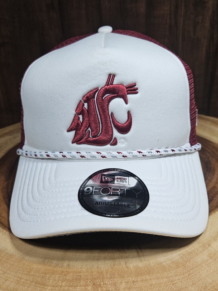 Washington State Cougars New Era 9Forty Golfer A Frame Rope SnapBack Hat Cap
