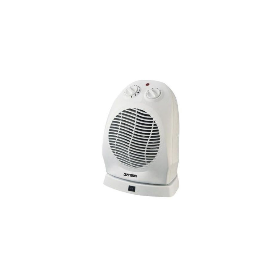 Optimus H-1382 Portable Oscillating Fan Heater with Thermostat