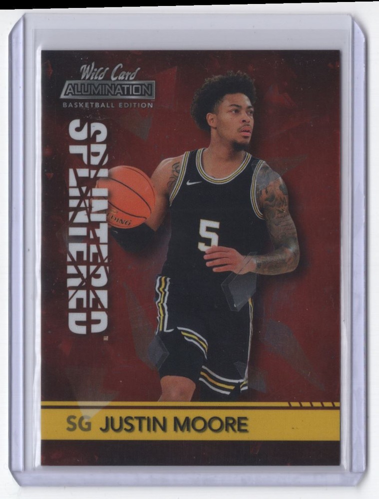2021-22 Wild Card Alumination Splintered Justin Moore Villanova Wildcats #ASP-31