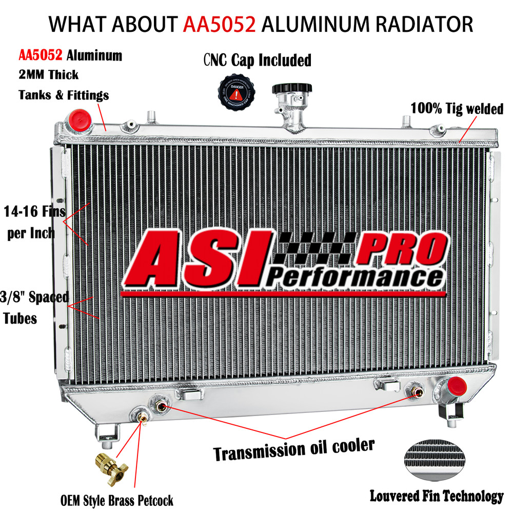 3 Row Aluminum Radiator For 2010 2011 Chevy Camaro SS Coupe Convertible 6.2L V8