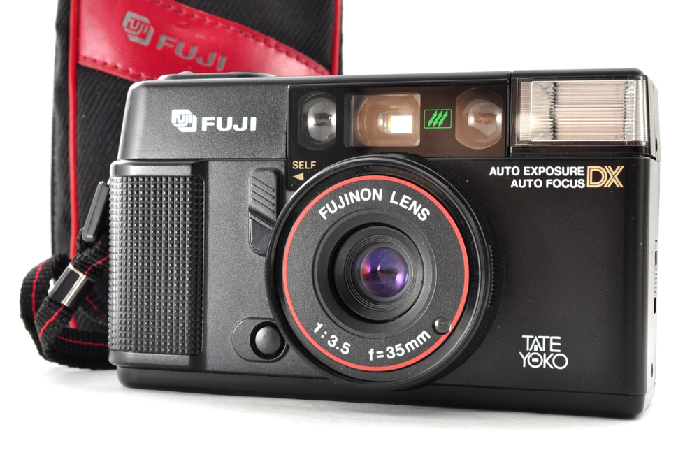 Fuji Fujifilm AUTO-8 QD 35mm Point & Shoot Film Camera Tested Japan Exc+3 Condition