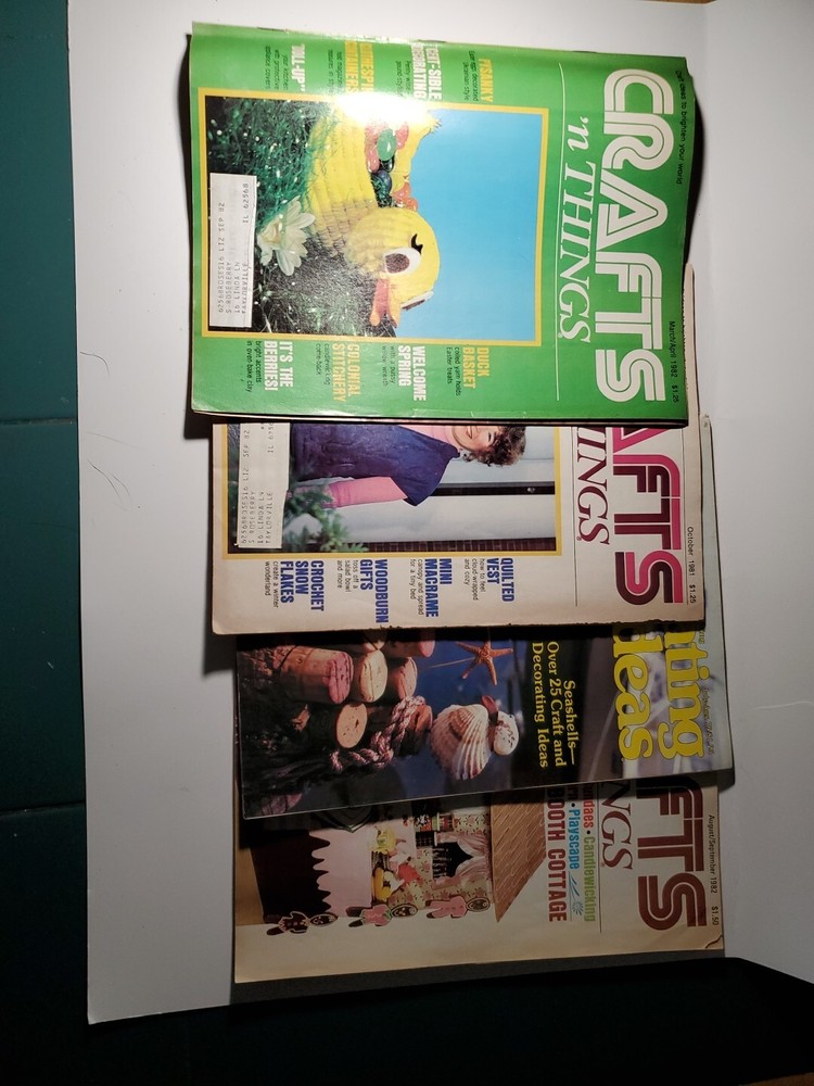 CRAFTS 'N THINGS MAGAZINE MARCH/APRIL 1982 And 3 Other Magazines From The 80' s