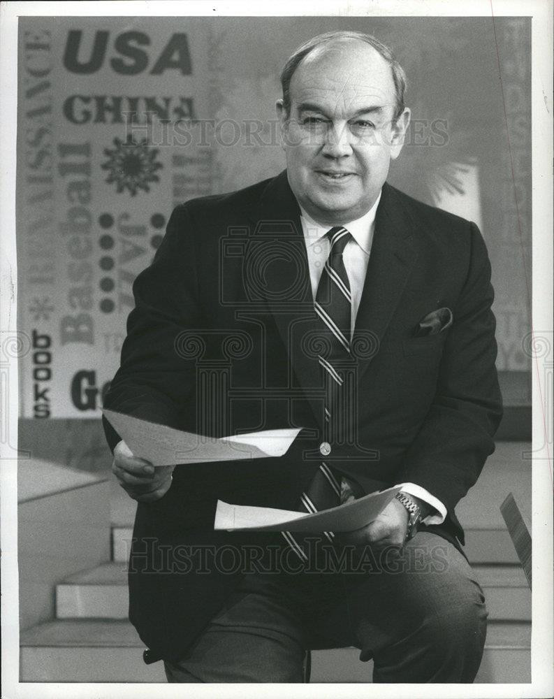 1987 Press Photo Charles Kuralt journalist CBS News - dfpb20361