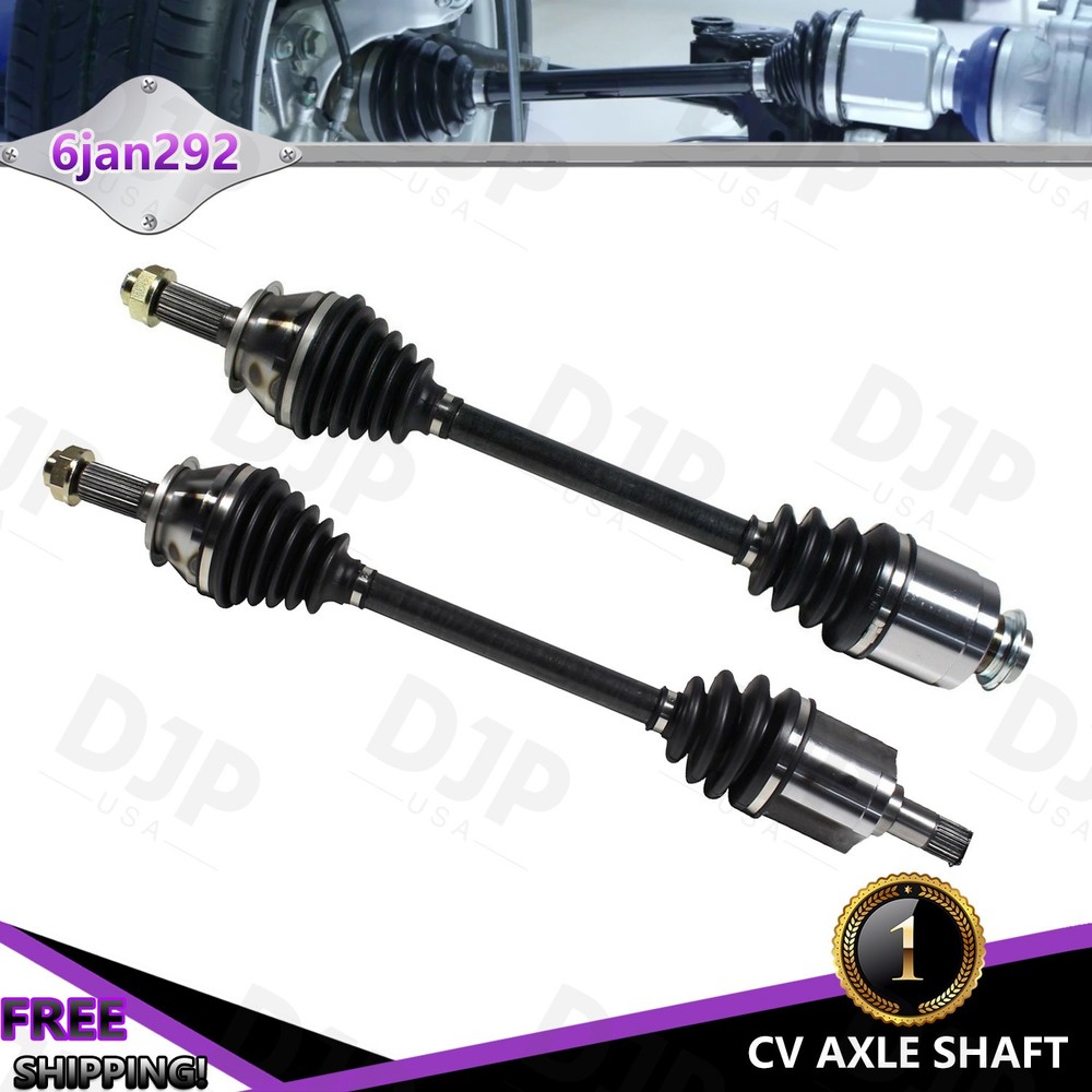 Front Side CV Axle Shaft Pair 2 for Honda CR-V L4 2.4L 2002 2003 2004 2005 2006