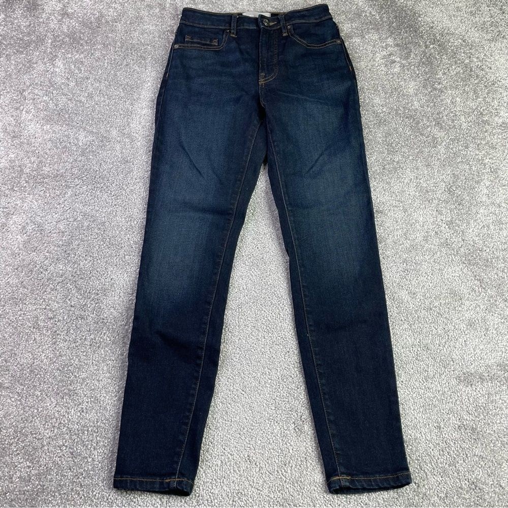 Everlane Jeans Women's 25 Blue Skinny Ankle Dark Wash Curvy High Rise