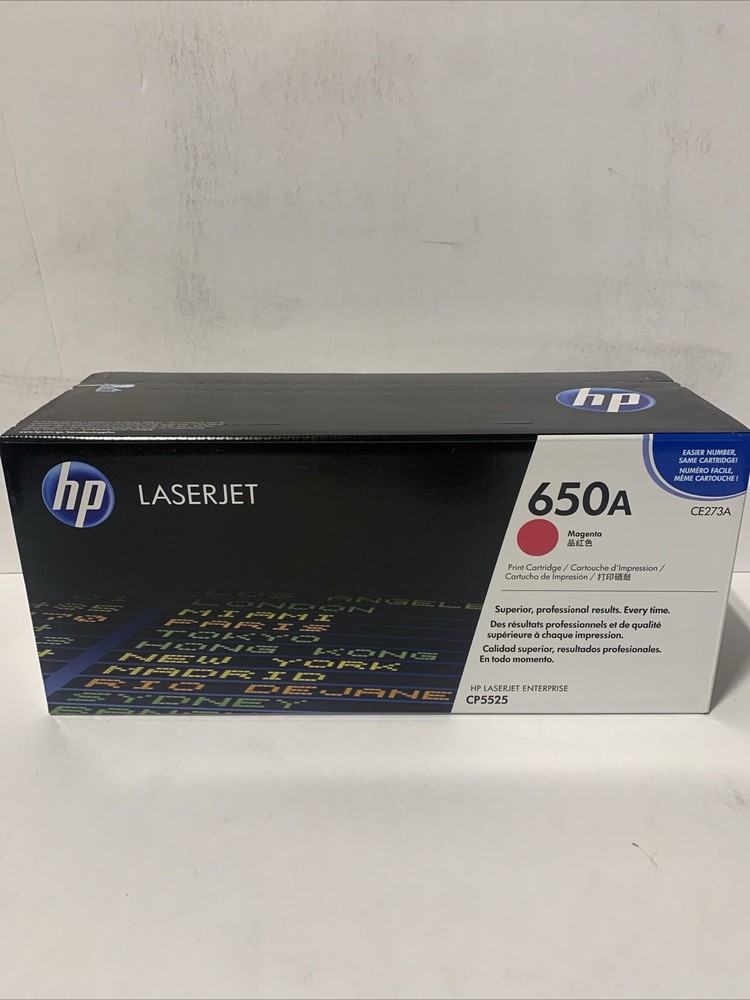 NEW OEM HP CE273A 650A Magenta Toner Cartridge