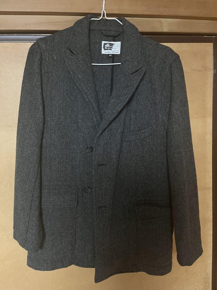 ENGINEERED GARMENTS Herringbone Tweed Wool Jacket Men Size XS  Used