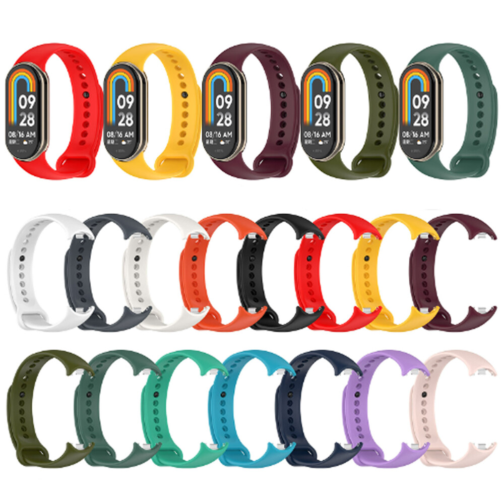 Silicone Watch Band Strap Wristband For Xiaomi Band 8 Replacement Watch Strap