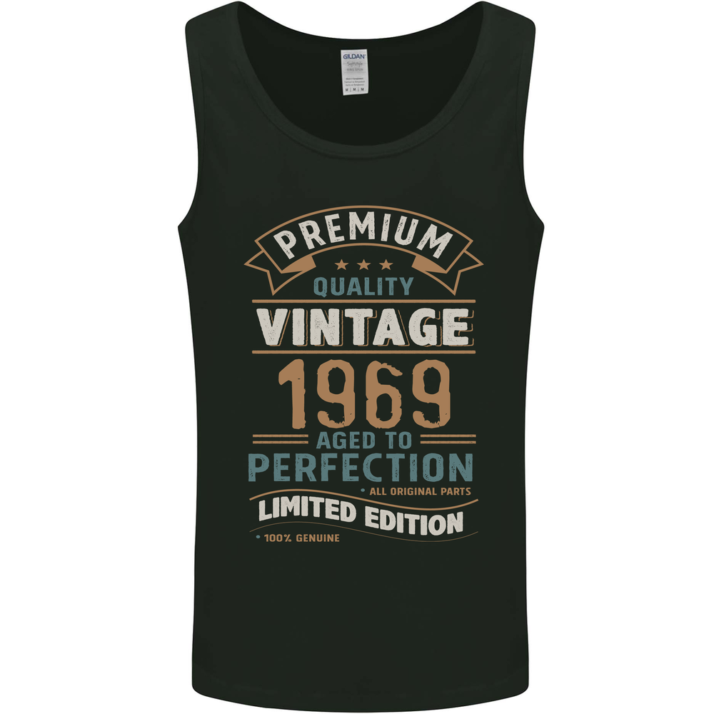 Premium Vintage 56th Birthday 1969 Mens Vest Tank Top
