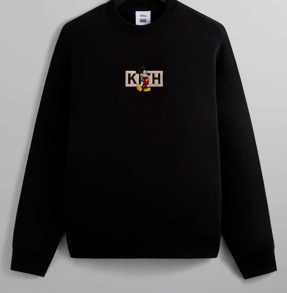 Kith Mickey & Friends Cyber Monday Mickey Classic Logo Crewneck Size Large Black-image