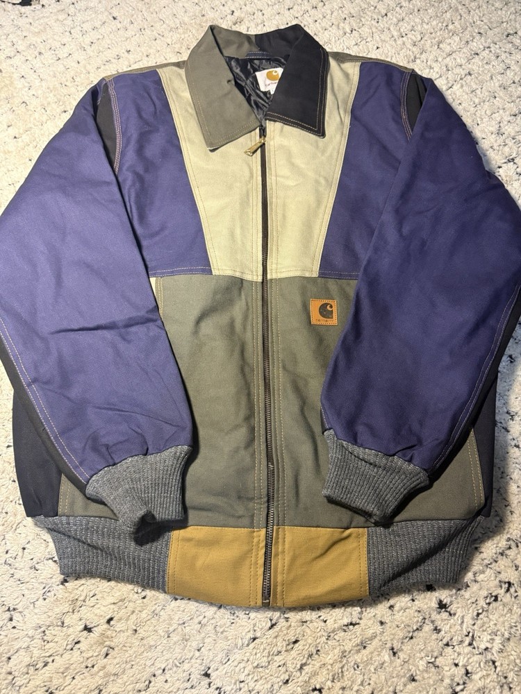 CARHARTT  Patchwork Jacket Reworked  Canvas Bomber  Mens | Size L